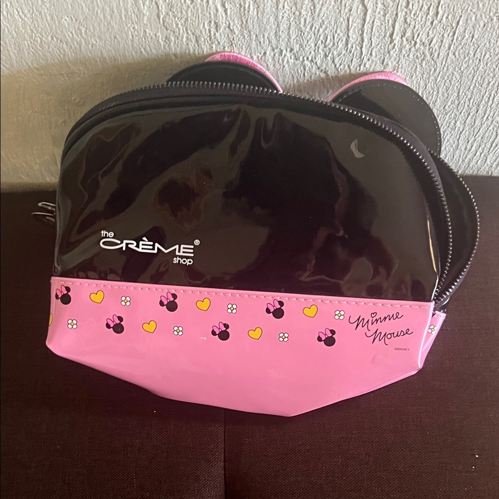 # 0743+ Pink Polka Dot Bow Cosmetic Bag - Picture 2 of 5